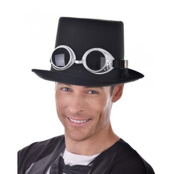 Steampunk Black Hat with Goggles BUY